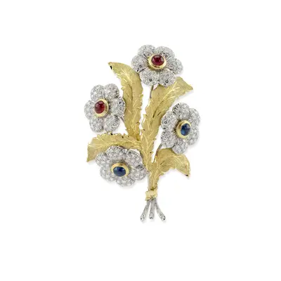 Spilla Quattro Fiori