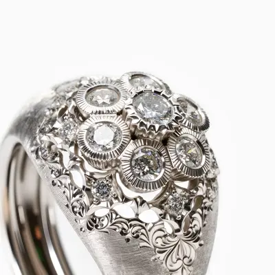 Anello Fiore con Brillanti