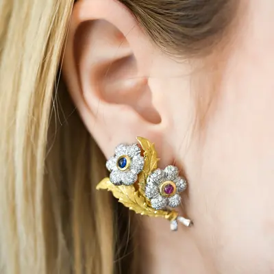 Four Flowers Earrings