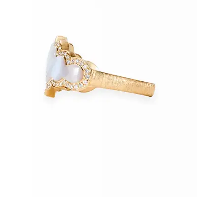 Anello Conchiglia Madreperla con brillanti