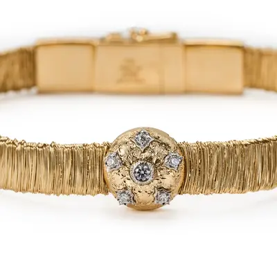 Bracciale millefili con bottone Barocco