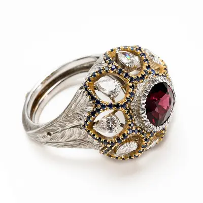 Cupola Red Spinel Ring