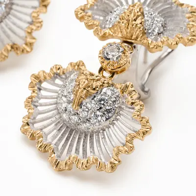Orecchini Conchiglia con brillanti