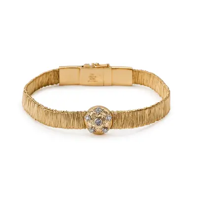 Bracciale millefili con bottone Barocco